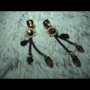 Cream Petal Earrings